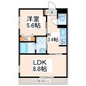 熊本都市バス（熊本市）/長嶺団地 徒歩4分 3階 築3年 1LDKの間取り