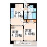 ベリーマンション出水 2DKの間取り