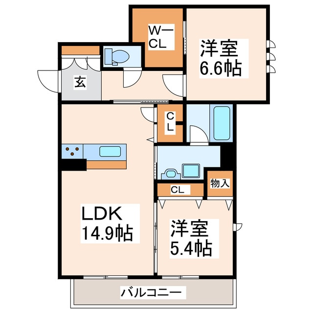 間取り図 シャーメゾン江津湖