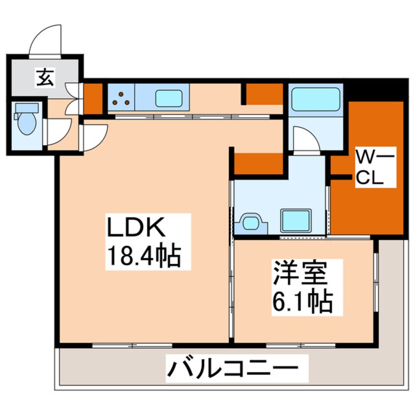 間取図 LH5101　KUHONJI