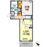 産交バス（熊本市）/東新南部 徒歩4分 1階 築浅 1LDKの間取り