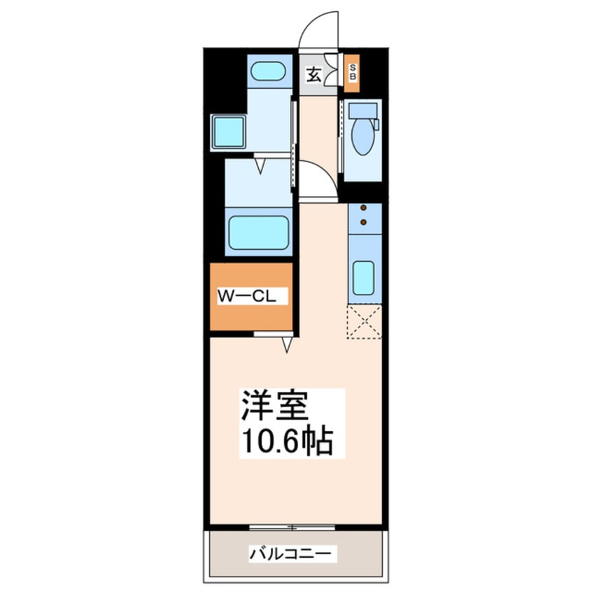 間取図 産交バス（熊本市）/新南部入口 徒歩5分 2階 築2年