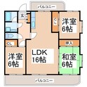 ファミリール帯山A・Bの間取図