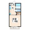 熊本市営バス/保田窪四ツ角 徒歩5分 2階 築25年 1Kの間取り