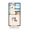レジェンドコート 1Kの間取り
