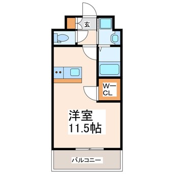 間取図 LIBTH新町WEST