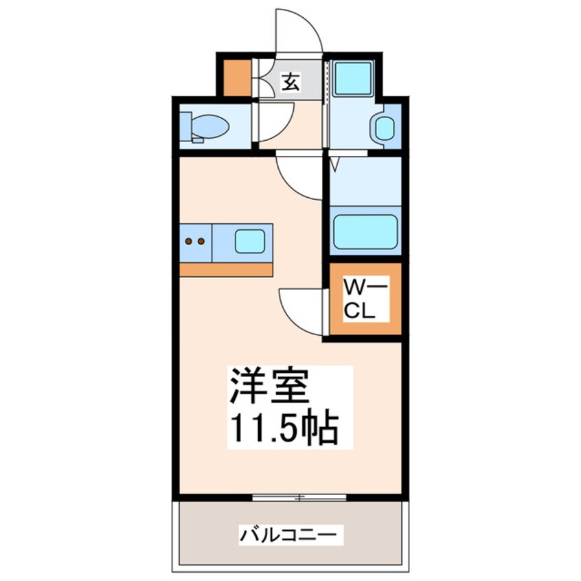 間取図 LIBTH新町WEST