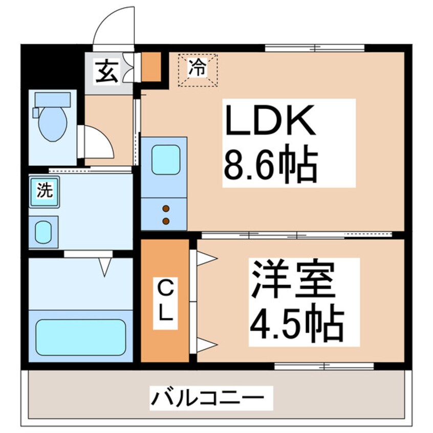 間取図 VERENA保田窪本町