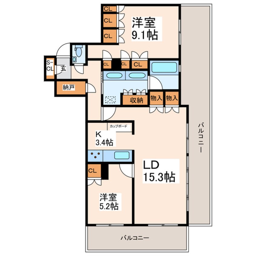 間取図 MJR熊本ザ・タワー