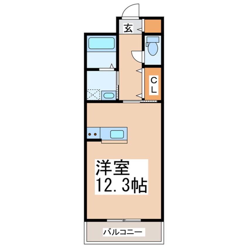 間取図 HYATT西子飼