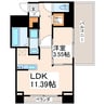 varche rouge新町 1LDKの間取り