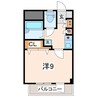 アネシス水前寺 1Kの間取り