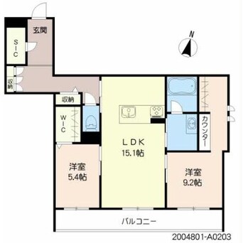 間取図 熊本都市バス（熊本市）/上の門 徒歩2分 2階 1年未満