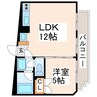 シハラマンションコルティーレ 1LDKの間取り