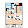 メゾン木棉葉 1LDKの間取り