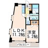 産交バス（熊本市）/自衛隊前 徒歩2分 2階 築25年 1LDKの間取り