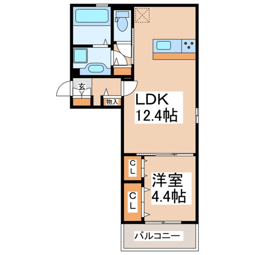 間取図 D-room出水