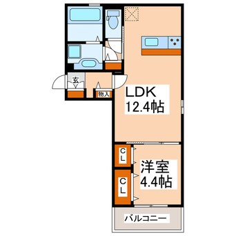 間取図 D-room出水