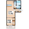 D-room出水 1LDKの間取り