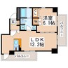 ビュークレスト水前寺５丁目 1LDKの間取り