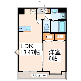 間取図 フルール南熊本