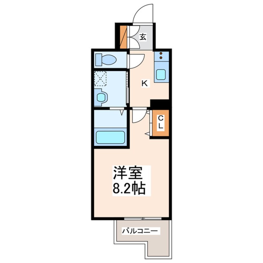 間取図 クロノス51新町Ⅵ