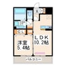 スカイパレ 1LDKの間取り