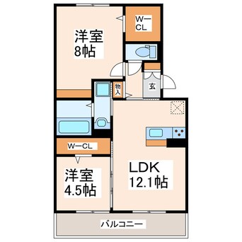 間取図 コスモス田迎