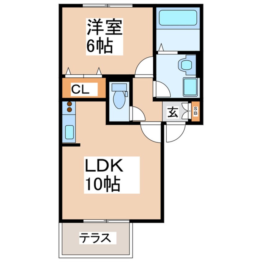 間取図 セジュール椿