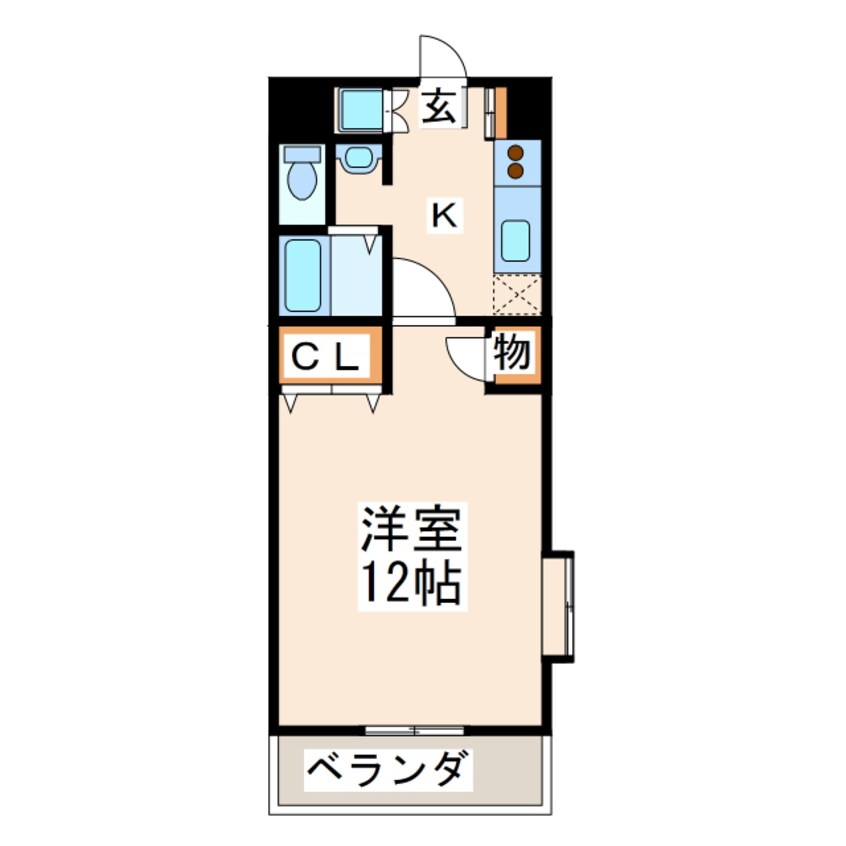 間取図 熊本市営バス/南本荘 徒歩3分 7階 築24年
