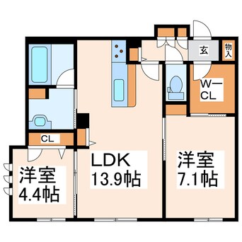 間取図 Paradiso琴平