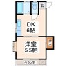 吉野ビル 1DKの間取り