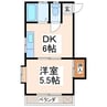 吉野ビル 1DKの間取り