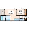 R-smart祥楽 1LDKの間取り