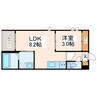 R-smart祥楽 1LDKの間取り