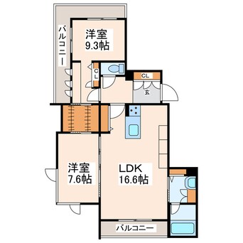 間取図 グランメゾン新屋敷一丁目