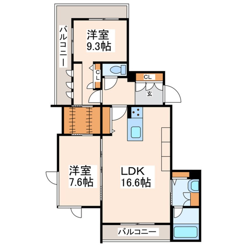 間取図 グランメゾン新屋敷一丁目