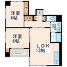 ウィステリア水前寺 2LDKの間取り