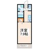 ソリテール月出 1Kの間取り