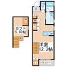 パーラーブルーチョコ 1SRの間取り