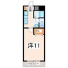 ＰＡ水前寺 1Kの間取り