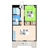 ヤマヨネビル 1LDKの間取り