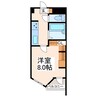 熊本市電Ｂ系統<熊本市交通局>/県立体育館前駅 徒歩13分 4階 築34年 1Kの間取り