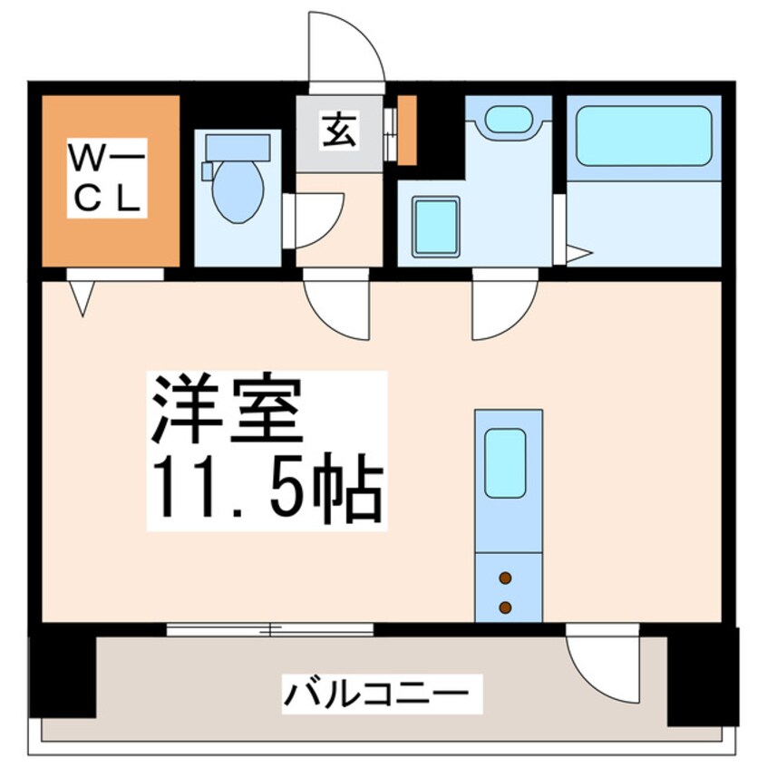 間取図 クロノス39京町本丁