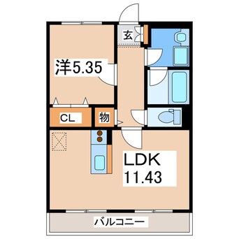 間取図 フォンス出水Ⅱ