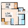 ＧＲＡＮＤＴＩＣ　輝 1LDKの間取り