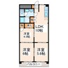 新大江ハイデンス 3LDKの間取り