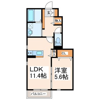 間取図 豊肥本線<阿蘇高原線>/平成駅 徒歩9分 1階 1年未満