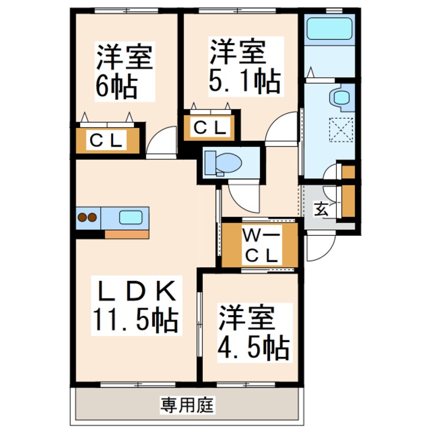 間取図 グランドハイツ　ソフィア