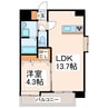 熊本都市バス（熊本市）/八王寺中央公園前 徒歩2分 9階 築10年 1LDKの間取り